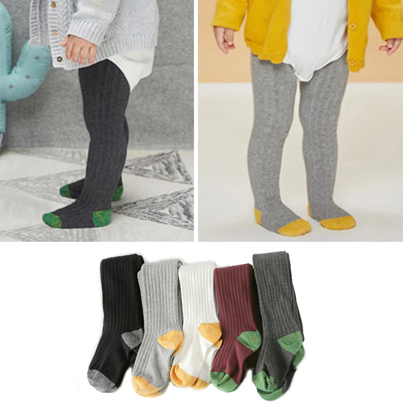 Newborm Baby Tights Toddler Infant Cotton Warm Pantyhose Solid Color Baby Girl Hosiery Stockings