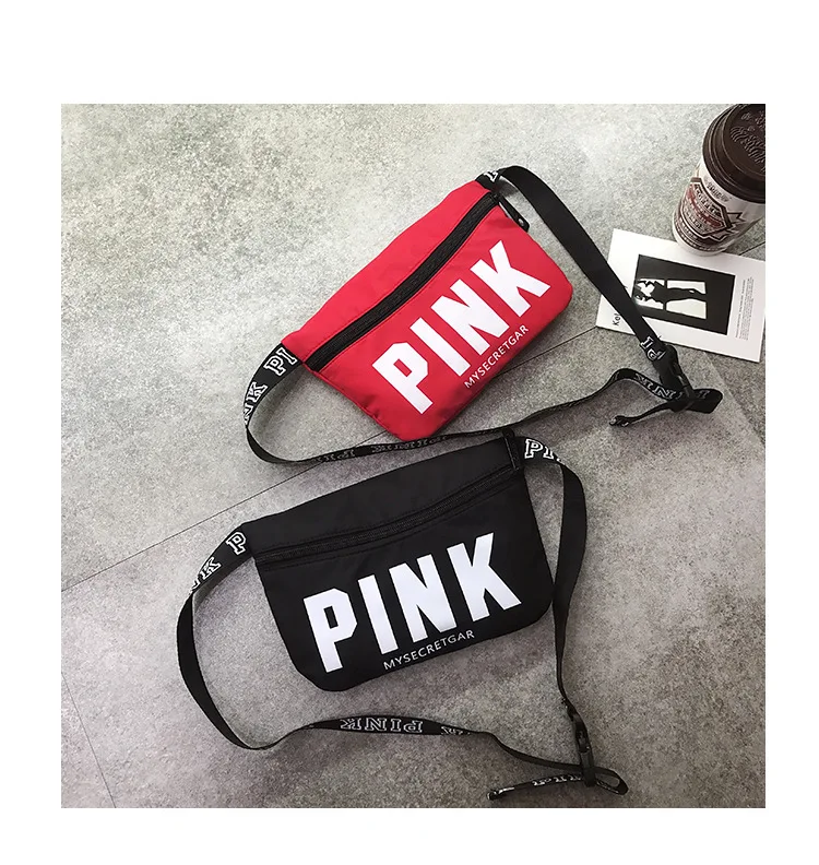 New pink hip bag black men's belt bag holographic waist bag Leisure women waist pack mini fanny pack bolsa de cintura