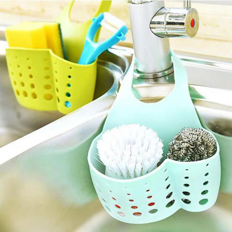

Kitchen Organizer Sink Holder Hanging Strainer Bathroom Storage Container Kitchen Sink Sponge Storage Hanging Basket