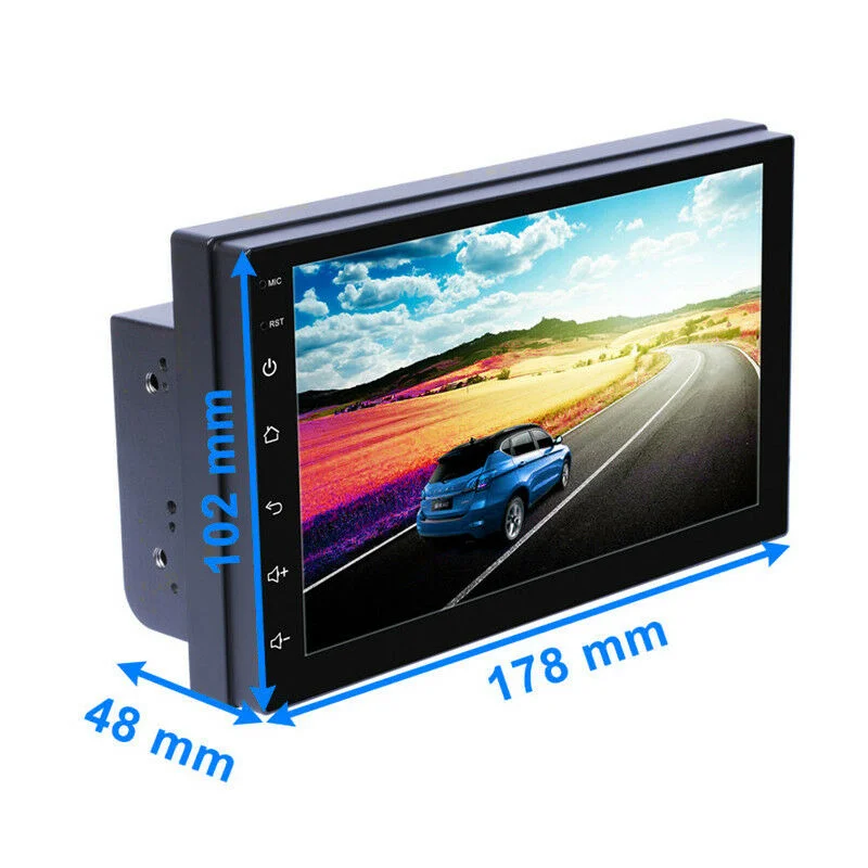  2 Din Android 8.1 2GB RAM 32GB ROM Car Radio Multimedia Player 2.5D touch screen Stereo GPS For Toy
