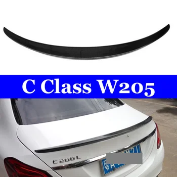 

For Mercedes W205 Coupe 2-door Sedan 4-doorC180 C200 C250 C300 C400 2015+ Car Rear Trunk Carbon Spoiler Wing