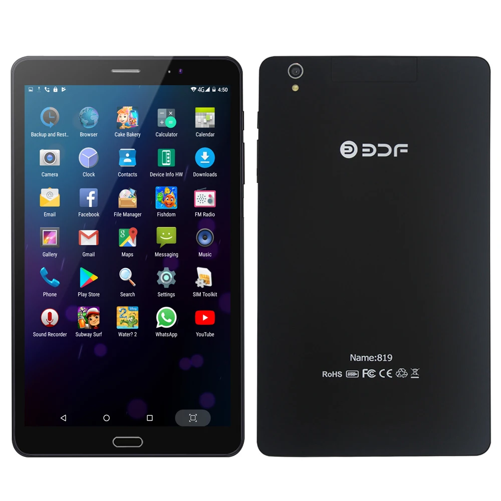 

8 Inch 3G 4G Mobile Phone Call and Online Internet Tablets Pc 4GB+64GB Android 7.0 5MP+2MP Duall Micro Sim Card