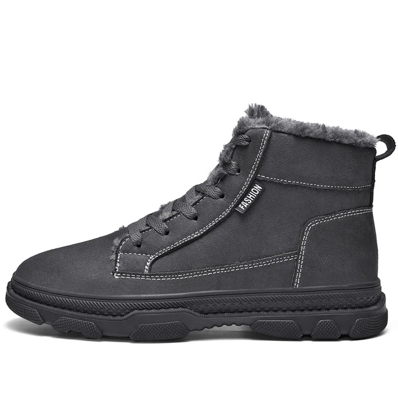 Super warm winter plush High boots shoes Men snow boots keep warm sneakers man sport outdoor hiking shoes men cotton shoes