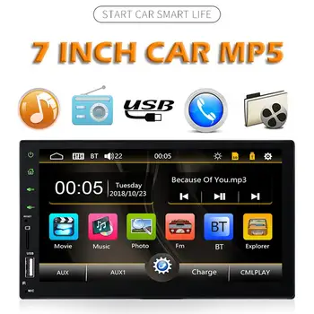 

Adjustable FM 2 DIN 7 Inch Contact Screen Car Double Stereo Radio Player with Rearview Camera and Bluetooth Phone Connectivity
