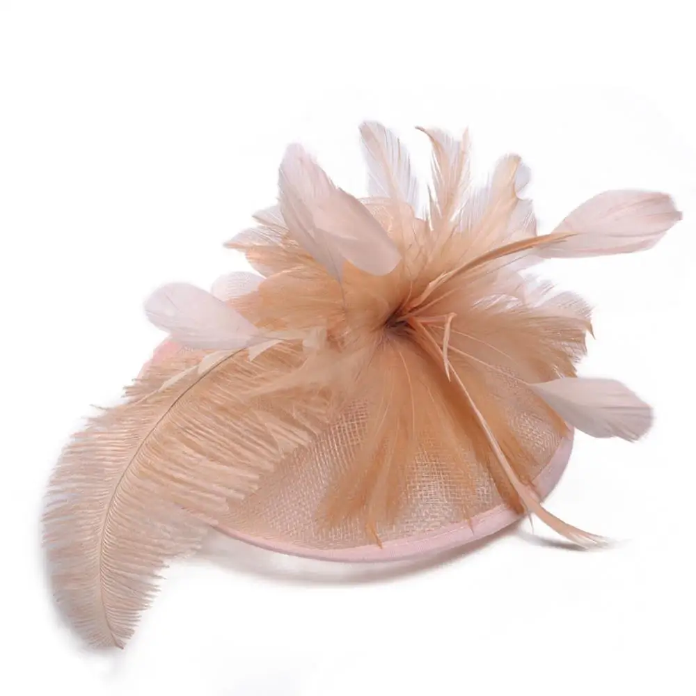 Модные женские шаровары Cambric Flower Feather винтажные женские Клубная Кепка свадебные аксессуары для волос JS26