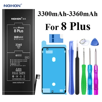 

Nohon Battery For iPhone 8 Plus 8Plus 8P 3360mAh Capacity Built-in Li-polymer Batteries+Tools For Apple iPhone 8 Plus 8P Battery