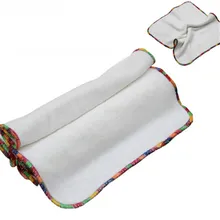 Белая детская ткань из бамбукового волокна, маленькое полотенце, моющееся и супер мягкое детское бамбуковое квадратное полотенце, детский многоразовый платок