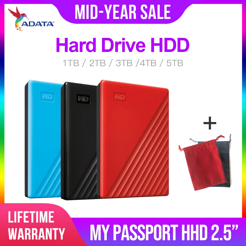  Western Digital My Passport hdd 25 USB 30 SATA portátil HDD dispositivos de memoria disco duro exte