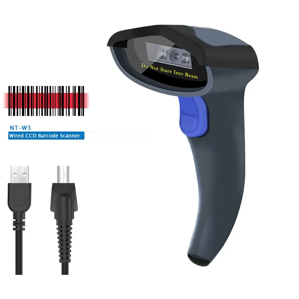 NETUM W3 Wired CCD Barcode Reader AND W8-X Bluetooth Wireless 2D/QR Barcode Scanner Scan PDF417 Data Matrix large format scanner Scanners