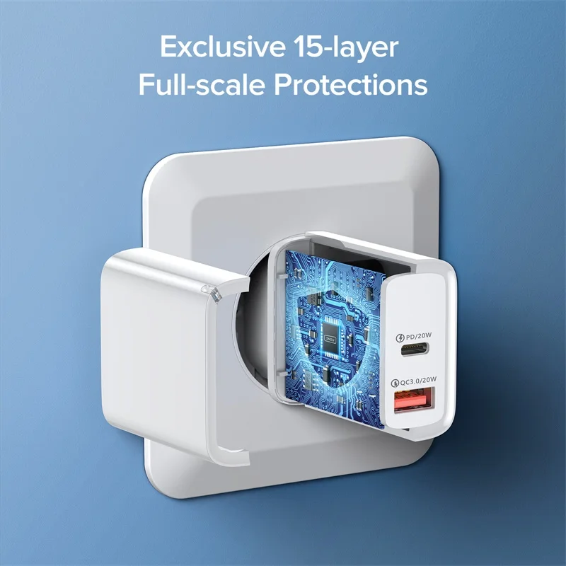 INIU PD 20W USB A Type C Charger Quick Charging