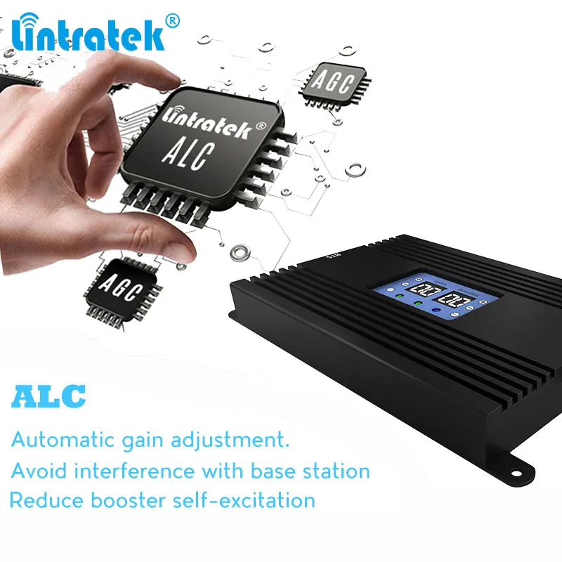 NEW lintratek gsm 900MHZ 4G Signal amplifier repeater 2g 4G DCS LTE 1800 GSM dual band signal booster repeater high gain + power