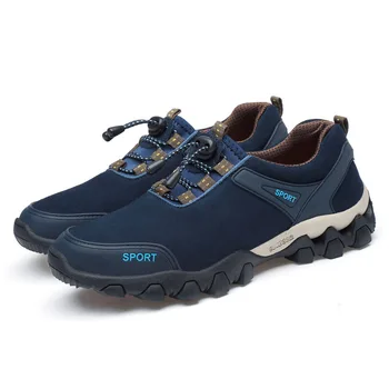 

Fashion Outdoor Non-slip Lace-up Men's Shoes Design Lightweight Breathable Hiking Sneakers Men Shoes Casual Classic Cow Suede PU