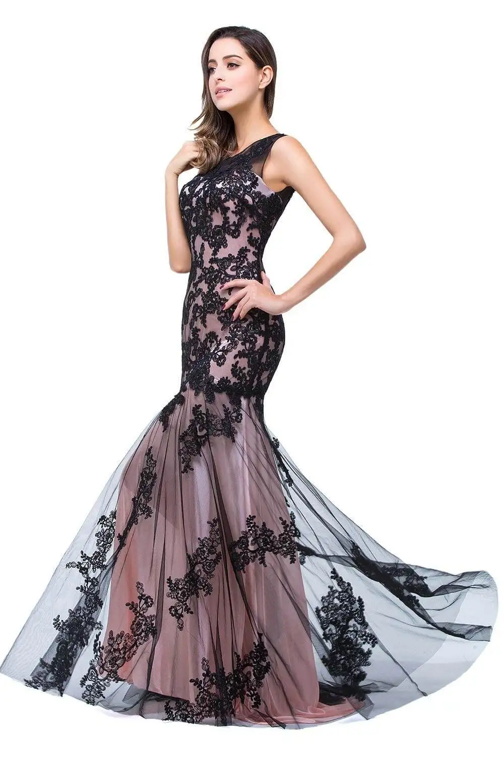 Распродажа Robe de Soiree кружевное вечернее платье русалки Длинные королевские Вечерние платья Vestido de Festa Longo