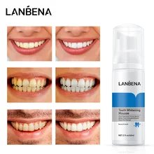 LANBENA Teeth Whitening Mousse Toothpaste Fresh Shining Bad Breath Teeth Cleaning Tooth-Cleaning Tooth Dental Tool