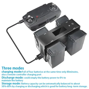 

4-in-1 Intelligent Battery Charging Hub Display Smart Charger for DJI Mavic AIR Drone Accessories Z117