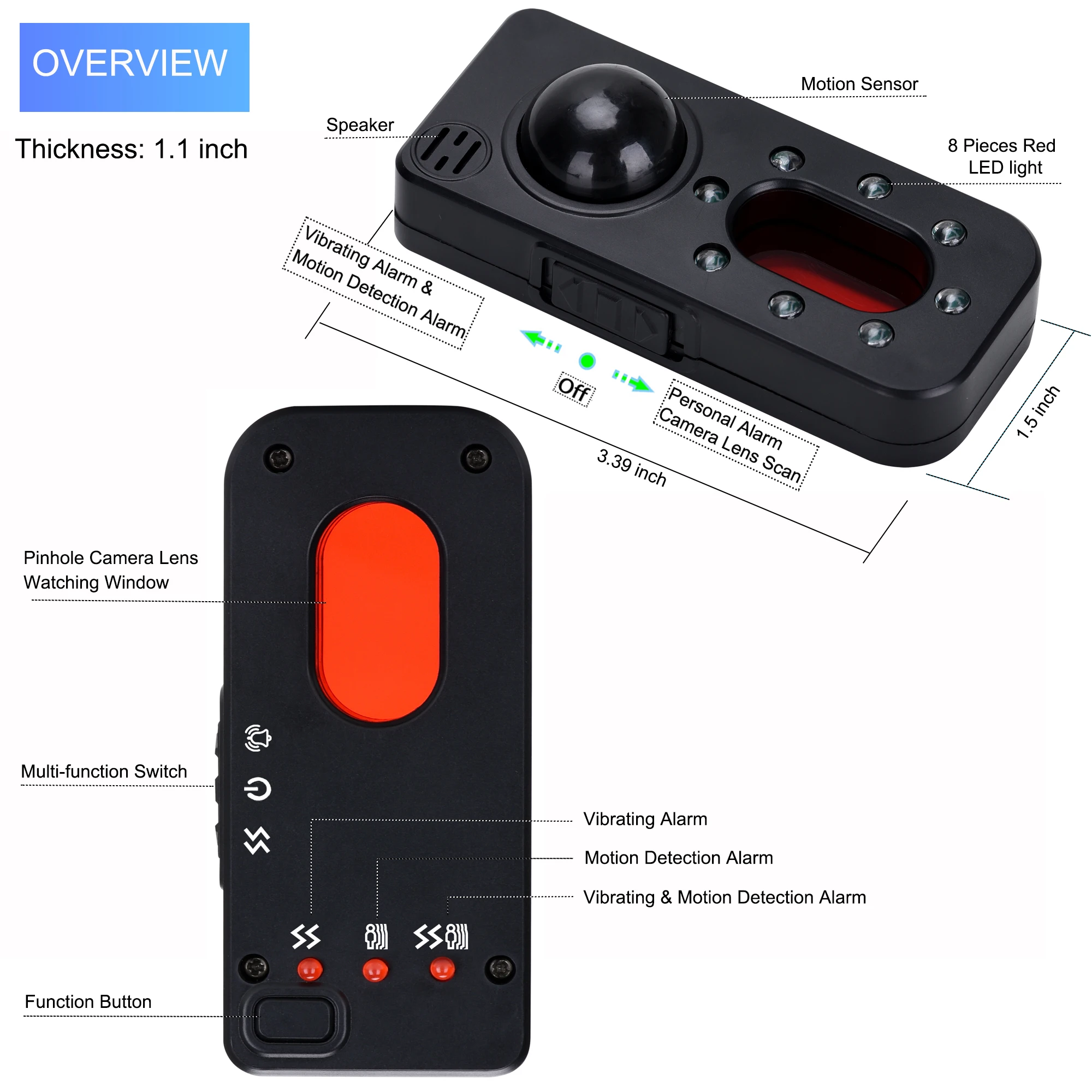 áudio spy-câmera gsm localizador gps sinal lente