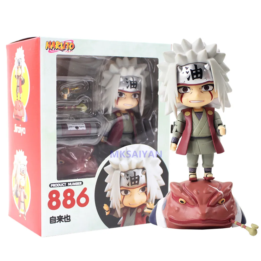 Anime Figure Naruto Jiraiya #886 Shippuden Cute Toys Doll Game Ero-sennin Collection Model Namikaze Minato Action Figurine Figma