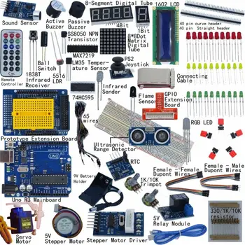

"U NO R3 Starter Kit for A rduino 1602LCD Servo Ultrasonic Motor LED Relay RTC