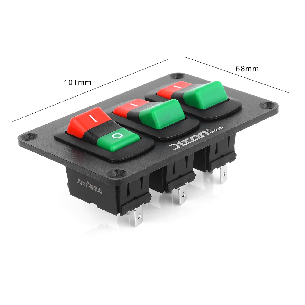 Jtron DC12V 30A/DC24V кулисный переключатель ON-OFF es автомобильный светильник переключатель 3 кулисный переключатель панель с проводом для авто лодки для RV автомобиля лодки