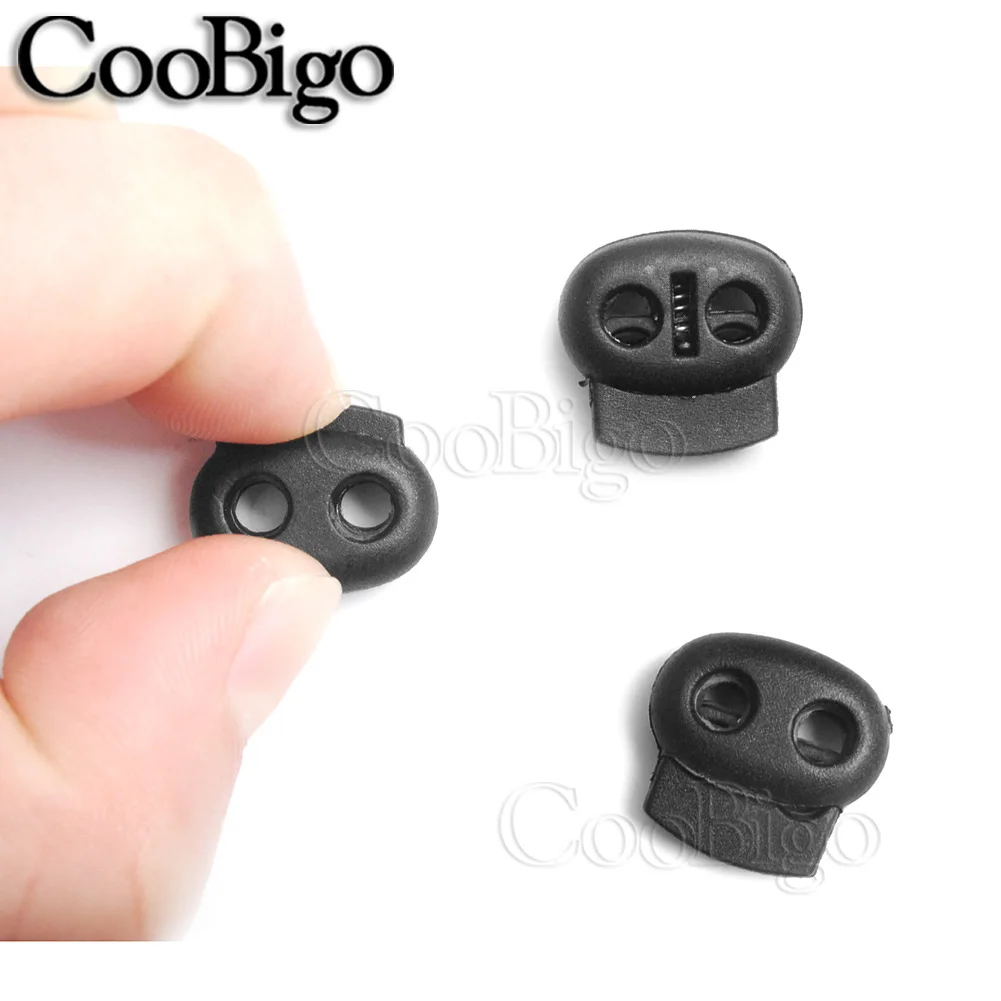 Accessories Cord Lock Bean Plastic Stopper Apparel Shoelace Button Toggle Clip