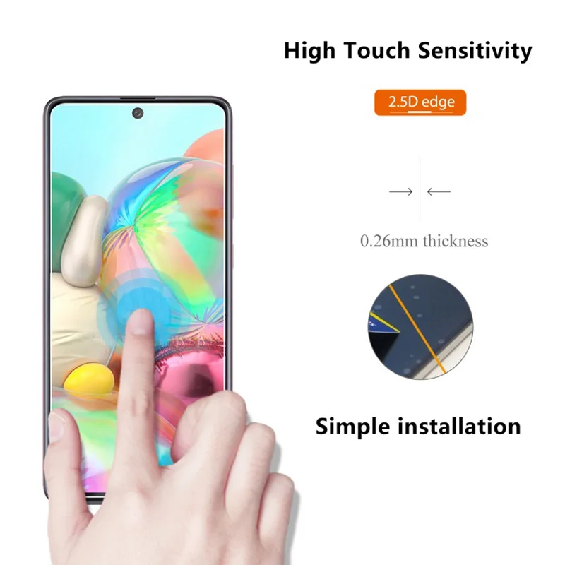 3-Pack Premium Tempered Glass Screen Protector, 9H Hardness