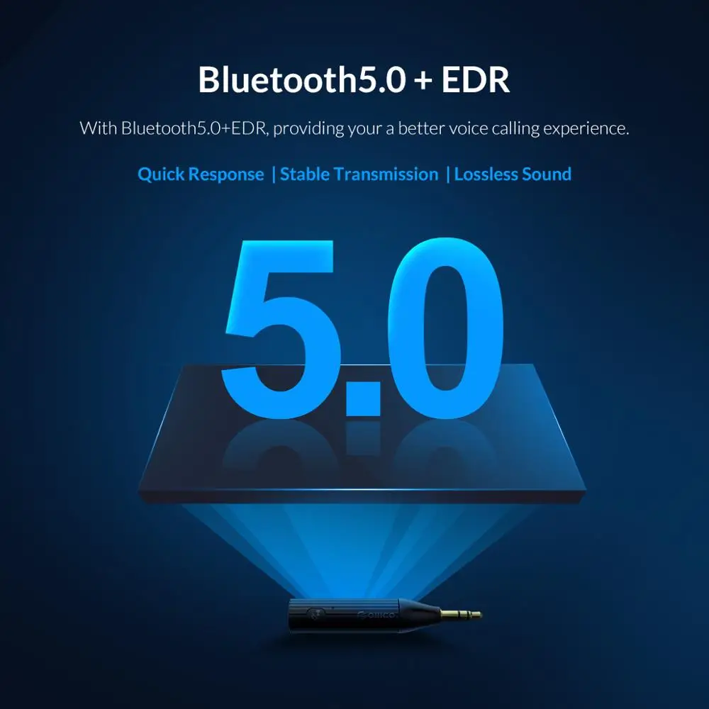 ORICO Bluetooth 5 0 + EDR приемник 3 мм Автомобильный Aux стерео адаптер музыкальные наушники