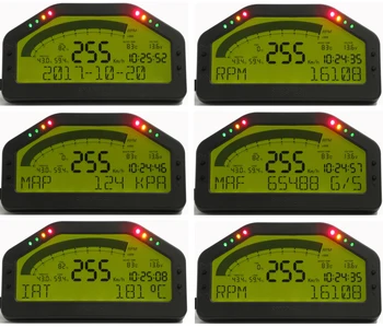 

9000 RPM Dashboard LCD Screen Rally Gauge Dash Race Display Bluetooth Sensor OBD2 Panels YC101527