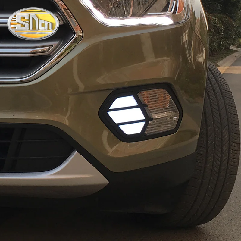 Для Ford Kuga Escape 2016 ~ 2017 дневной ходовой светильник DRL светодиодный противотуманный