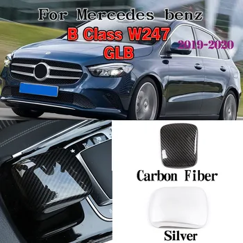 

Chrome/Carbon Fiber Central Control Armrest Decorative Cover Trim For Mercedes Benz B GLB Class W247 X247 2019-2020 Accessories