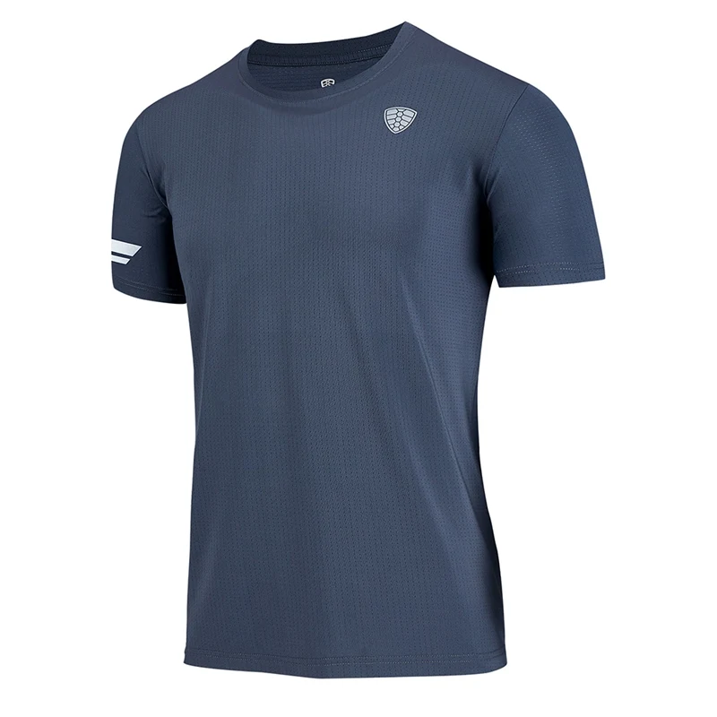 

Men T-shirt O Neck Short Sleeve Quick Dry Tee Tops Tights Apparel Gym Fitness Cycling Hiking Running Men's Sportswear AHPU