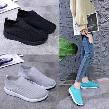 

Running Shoes Women Big Size Socks Sneakers for Woman Breathable Lightweight Sport Shoe Outdoor Soft Trainers Zapatos Para Mujer