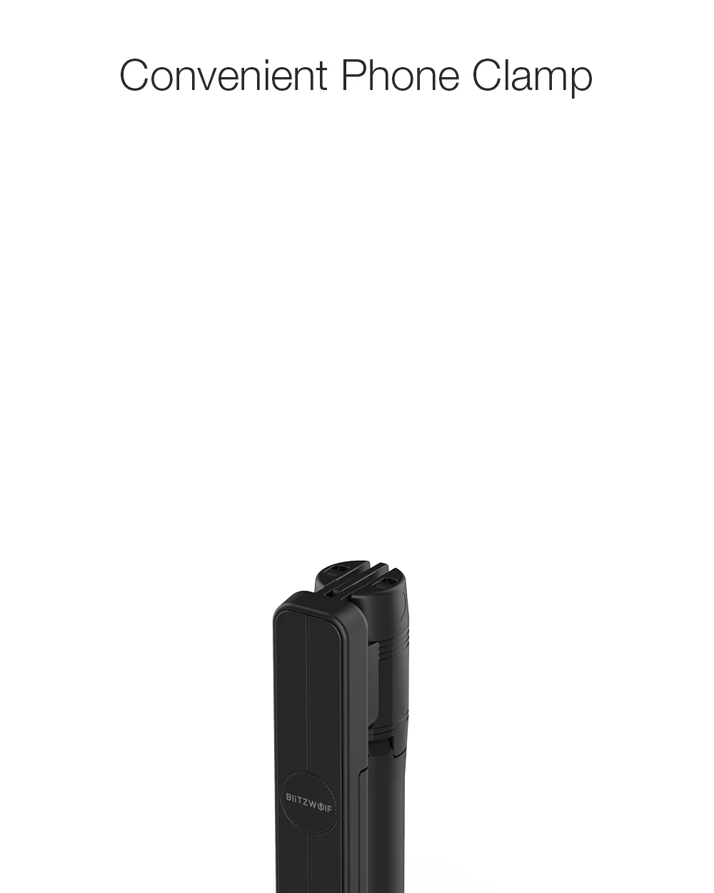 BlitzWolf BW-BS2 портативный мини bluetooth селфи палка дистанционное управление штатив монопод вращающийся зажим для iPhone 11 huawei Xiaomi