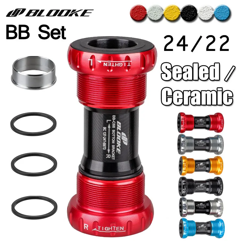 BLOOKE MTB Bike 24 22 MM BB SET Sealed / Ceramic Bearing Bottom Bracket