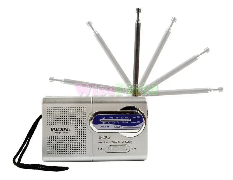 Мини Портативный AM/FM радио телескопическая антенна мир приемник тонкий карманный размер