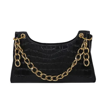 

Bag 2020 new summer female bag niche retro armpit bag chain purple messenger bag hand bag