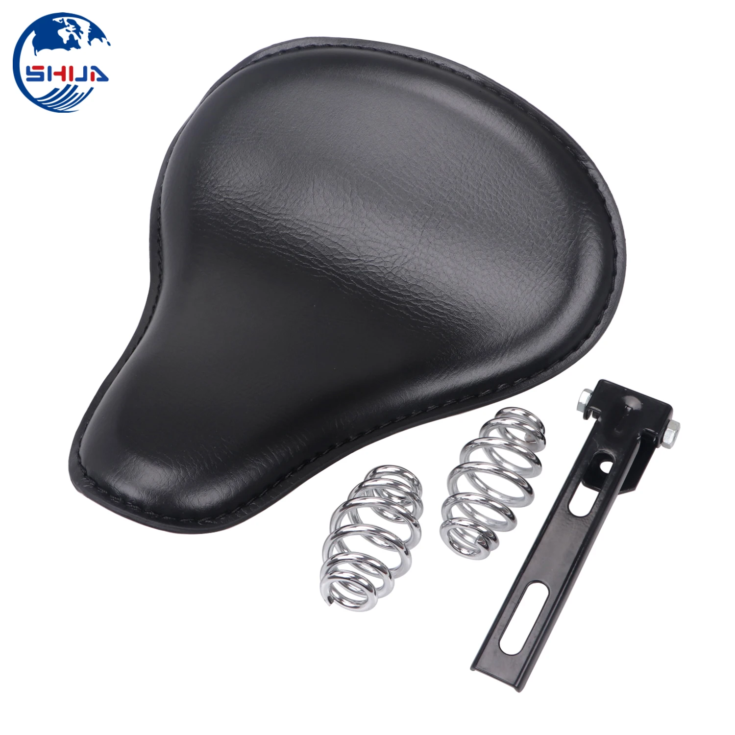 3" Solo Spring Driver Seat Pad Saddle Seat Mount Bracket For Harley