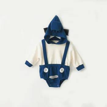 

2019 Infant Baby Romper Baby Boys Girls Jumpsuit New Born Clothing Hooded Toddler Cute Cartoon Baby Clothes