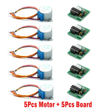 

5Set New Brand ULN2003 28BYJ-48 5V Reduction Step Motor Gear Stepper Motor 4 Phase Step Motor for arduino 5pcs Motor +5pcs Board