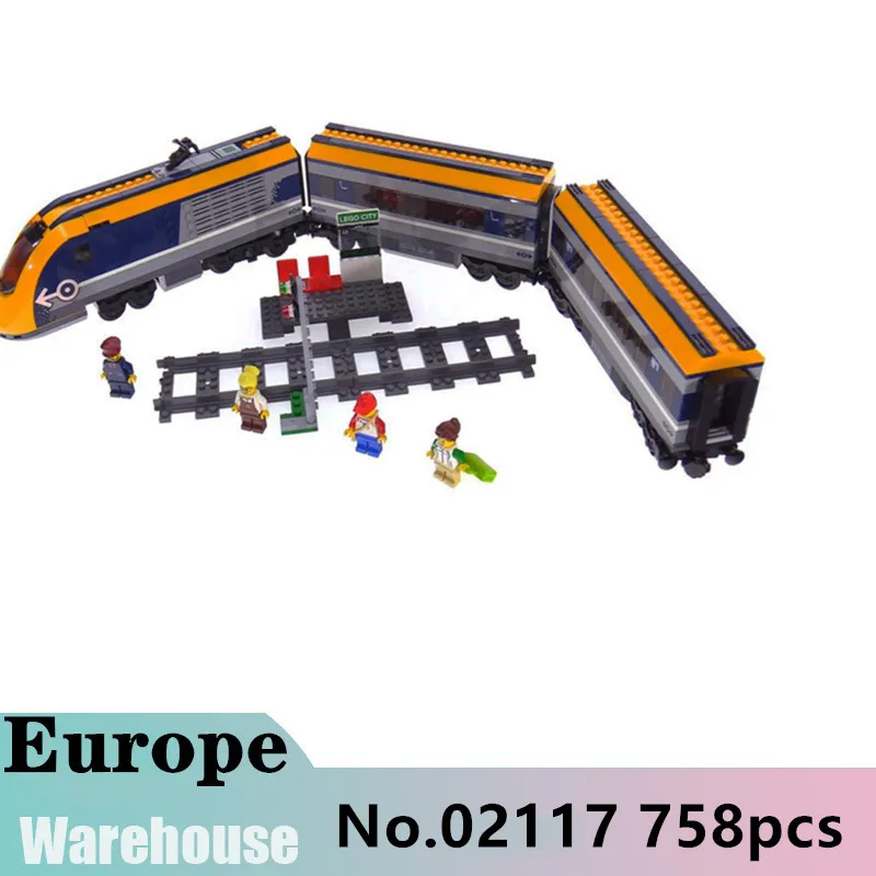 

02117 Lepinblocks New Model City Trains Creators Passenger RC Constructions King Building Blocks 60051 Architecture Toys Bricks