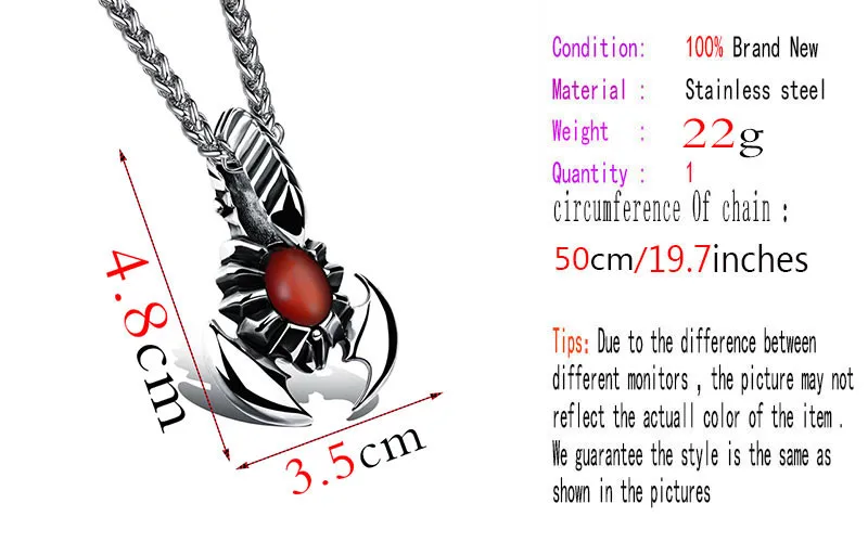 Мужское ожерелье скорпион бритья мужские ювелирные изделия из титановой стали