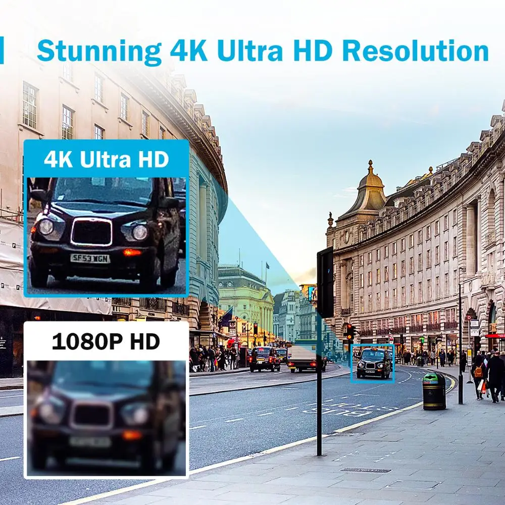 Skup ANNKE 4K HD ultra przejrzysty 8CH System bezpieczeństwa wideo H.265 + DVR z 8 sztuk 8MP IR na zewnątrz odporne na warunki atmosferyczne CCTV kamera monitorująca zestaw