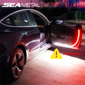

Car Door Stream Light Flash Warning Light Anti-collision LED Strip Auto Decoration Lamp Soft Parking Lamp All Cars Applicable