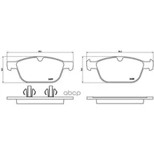 Колодки Тормозные Volvo Xc 60 08- Передние Brembo P86023 Brembo арт. P86023