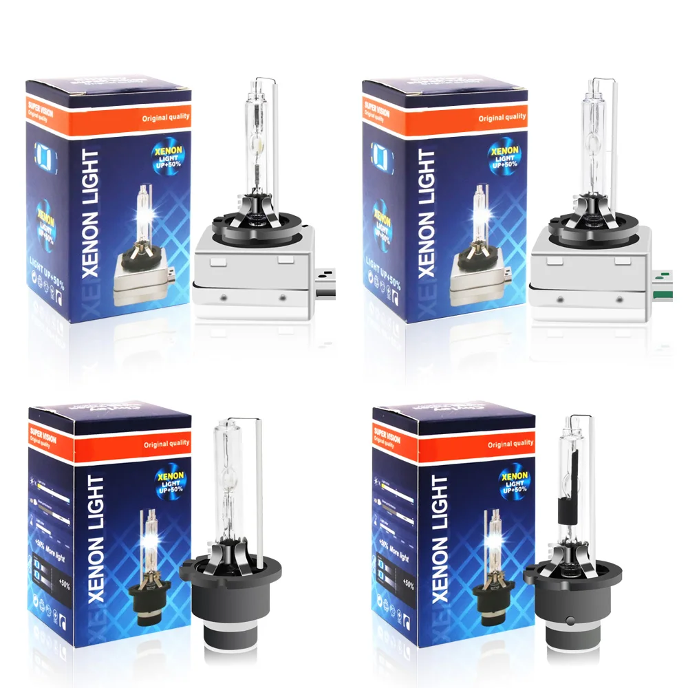 One Pair Xenon D1S D2S D3S D2R HID Bulb 35W Metal Base Xenon Lamp For Car Headlight 4300K 5000K 6000K 8000K car accessories