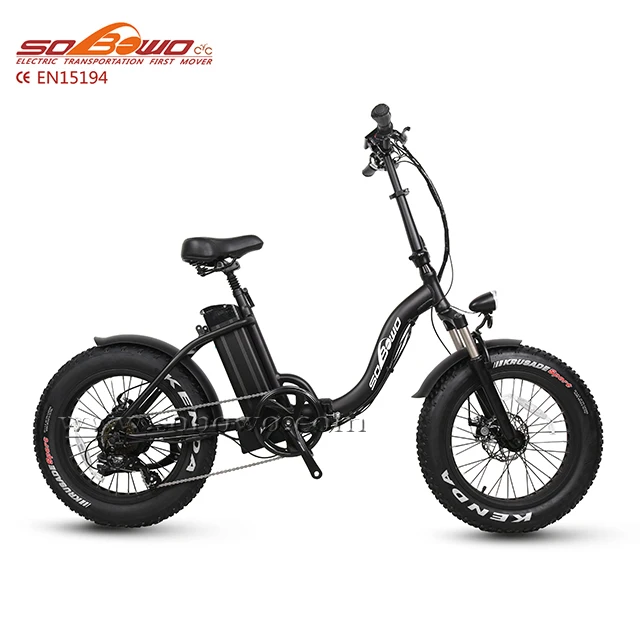 Складной электрический велосипед Sobowo SF2 20*4 0 дюйма из алюминиевого сплава