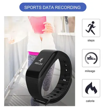 

2020 new hot F1 Color Screen Smart Bracelet Body Health Monitoring Sports Watch IP67 Waterproof Usb Charging Smart Watch