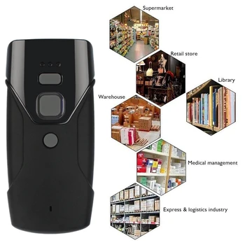 

Barcode Scanner USB Wired+Bluetooth+2.4G Wireless Support 1D Barcode for Windows Android IOS