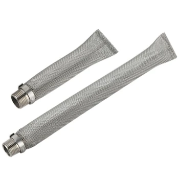 

Reusable Beer Filter Tube Stainless Steel Beer Filter Multifunction Mesh Strainer Wine Thread Tun, 2PCS
