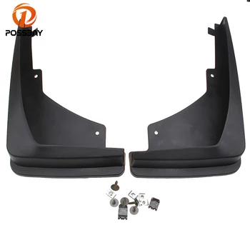 

POSSBAY 2Pcs TPE+PP Front Rear Car Mud Flaps/Splash Guards Fender Mudguard for Ford Edge 2007-2016 3.5L 2012-2016 2.0T