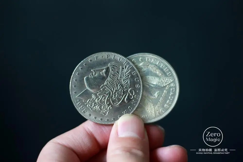 Супер Флиппер монета Бабочка Медь Морган доллар монеты магический трюк для мага крупным планом ментализм комедия магии игрушки шутка